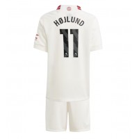 Otroški Nogometni dresi Manchester United Rasmus Hojlund #11 Tretji 2023-24 Kratek Rokav (+ Kratke hlače)